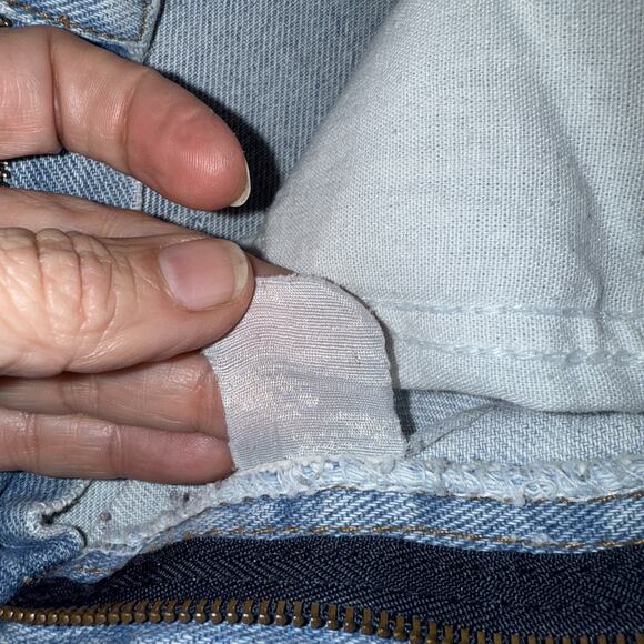 Vintage Lee High Waisted Tapered Jeans Size 8 Med Light Wash Denim USA - Picture 11 of 11